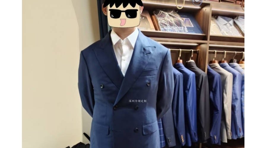 深圳今领手工定制西服，从试身到成品交付